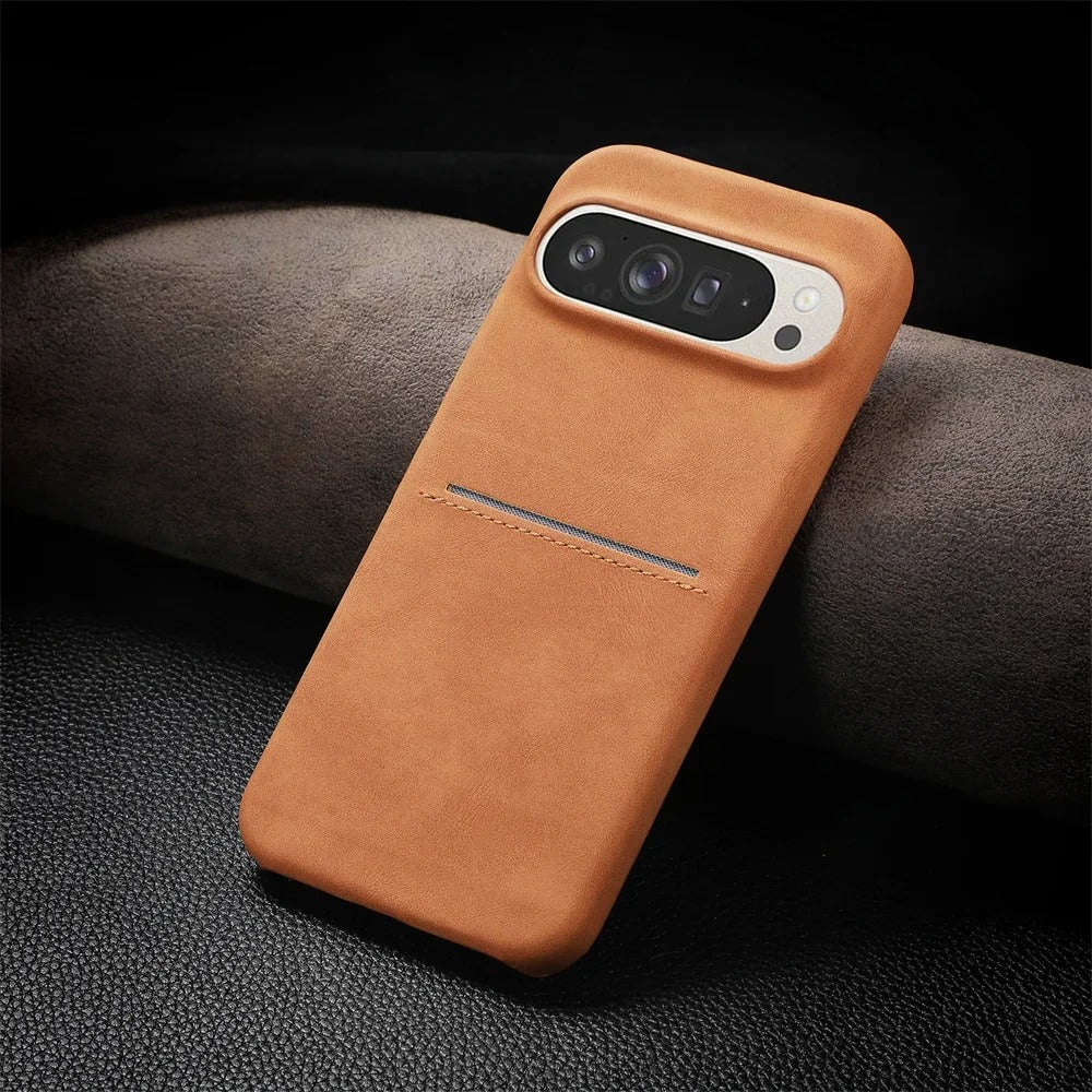 Wallet Pocket Leather Case - Light Brown
